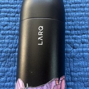 LARQ Water Bottle PureVis  25oz. Obsidian Black w custom sticker